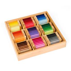 Kolorowe tabliczki - jedwab: pudełko nr 3-7599