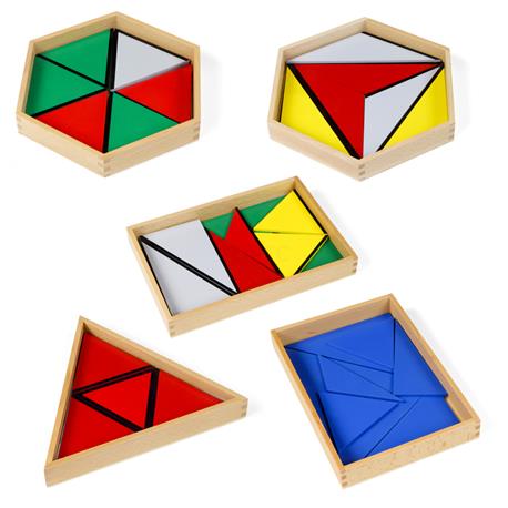 Trójkąty konstrukcyjne, 5 pudełek-7265