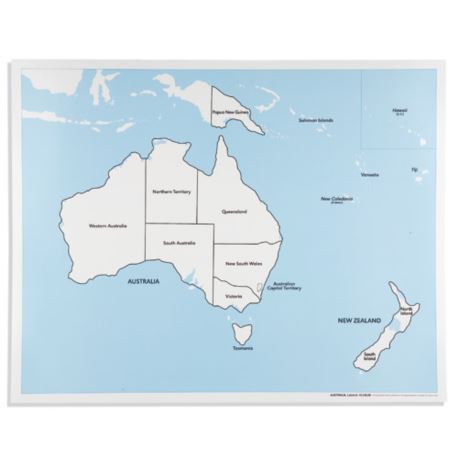 Australia - mapa kontrolna, EN