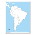 Ameryka Południowa: mapa do pracy