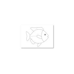 Ryba: kartki do kolorowania - A6, 200 szt