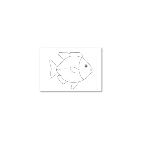 Ryba: kartki do kolorowania - A6, 200 szt