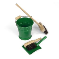 Mini zestaw do sprzątania, zielony