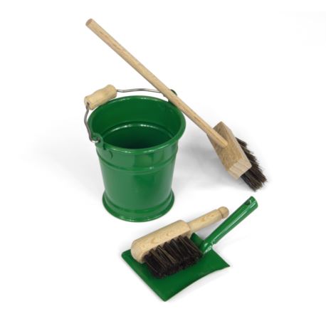 Mini zestaw do sprzątania, zielony