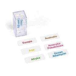 Continents: Colorful Labels