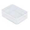 Plastikowe pudełko: 5,7 x 3,7 x 1,5 cm.